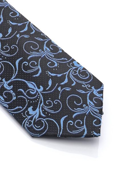 Ανδρική Γραβάτα Με Σχέδια Μπλε - Image 2