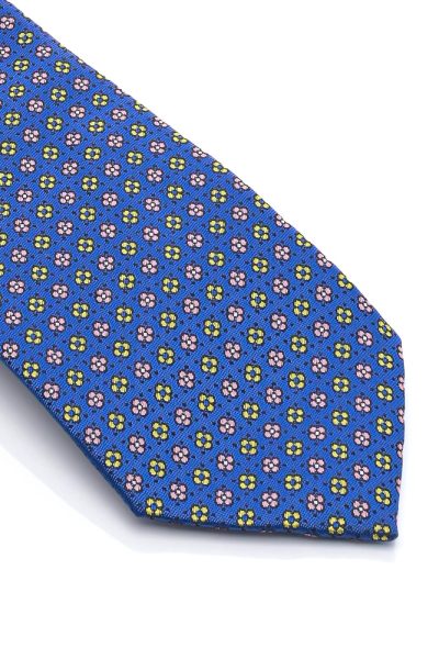 Ανδρική Γραβάτα Με Σχέδια Μπλε - Image 2
