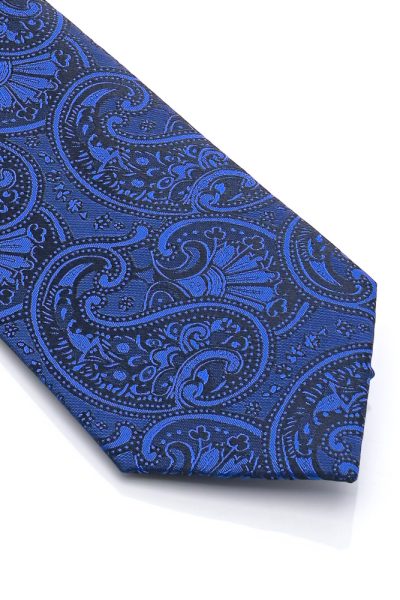 Ανδρική Γραβάτα Με Σχέδια Μπλε - Image 2