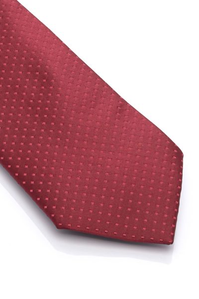 Ανδρική Γραβάτα Με Σχέδια Μπορντό - Image 2