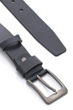 Ανδρική Δερμάτινη Ζώνη – Mcan – Navy Blue