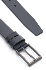 Ανδρική Δερμάτινη Ζώνη - Navy Blue