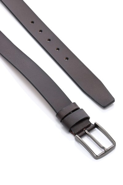 Ανδρική Δερμάτινη Ζώνη - Καφέ1 - Image 2