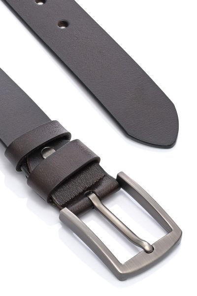 Ανδρική Δερμάτινη Ζώνη - Καφέ2