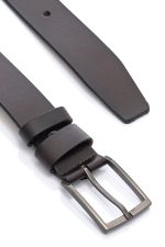 Ανδρική Δερμάτινη Ζώνη - Καφέ8