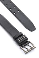 Ανδρική Δερμάτινη Ζώνη - Μαύρη