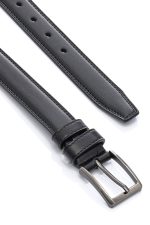 Ανδρική Δερμάτινη Ζώνη - Μαύρη