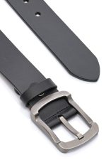 Ανδρική Δερμάτινη Ζώνη - Μαύρη