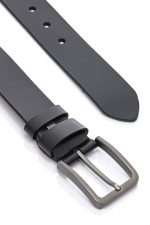 Ανδρική Δερμάτινη Ζώνη - Μαύρη