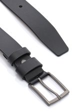 Ανδρική Δερμάτινη Ζώνη - Μαύρη