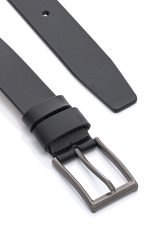 Ανδρική Δερμάτινη Ζώνη - Μαύρη