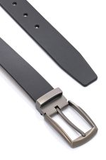 Ανδρική Δερμάτινη Ζώνη - Μαύρη