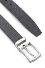 Ανδρική Δερμάτινη Ζώνη - Μαύρη