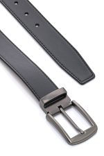 Ανδρική Δερμάτινη Ζώνη - Μαύρο