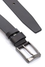 Ανδρική Δερμάτινη Ζώνη - Μαύρο