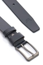 Ανδρική Δερμάτινη Ζώνη Με Σχέδιο – Navy Blue