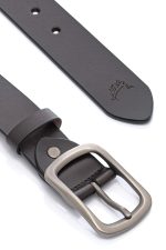 Ανδρική Δερμάτινη Ζώνη Με Σχέδιο – Καφέ