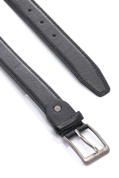 Ανδρική Δερμάτινη Ζώνη Σαγρέ – Μαύρη