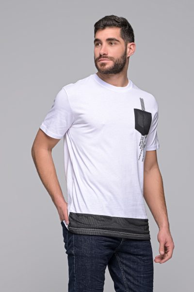 Ανδρικό T-Shirt Bestwear Madmext-Λευκο - Image 3