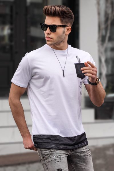 Ανδρικό T-Shirt Bestwear Madmext-Λευκο - Image 6