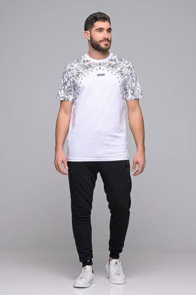 Ανδρικό T-Shirt California Madmext-Λευκο - Image 5