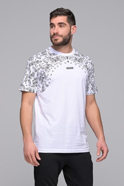 Ανδρικό T-Shirt California Madmext-Λευκο