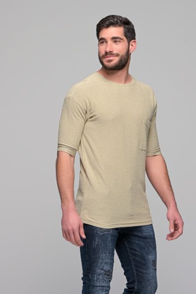 Ανδρικό T-Shirt Lumber Ben Tailor-Μπεζ - Image 3