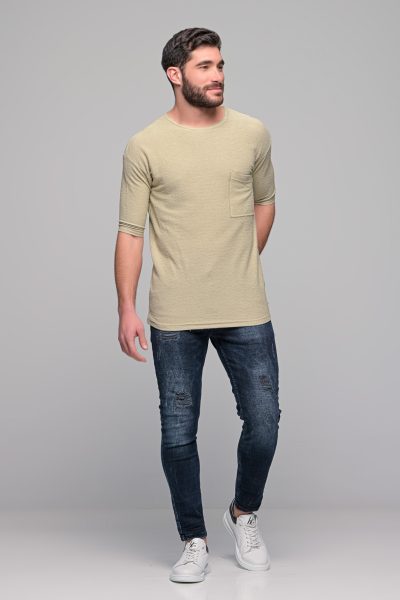 Ανδρικό T-Shirt Lumber Ben Tailor-Μπεζ - Image 5