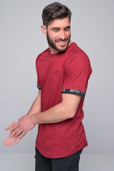 Ανδρικό T-Shirt Mad Or Nothing Madmext-Μπορντο - Image 4