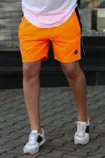 Ανδρικό Μαγιο Stripe-Πορτοκαλι-Νεον