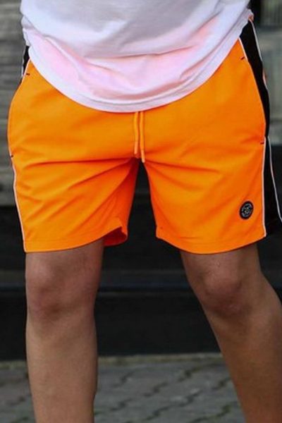 Ανδρικό Μαγιο Stripe-Πορτοκαλι-Νεον - Image 3