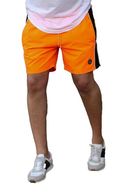 Ανδρικό Μαγιο Stripe-Πορτοκαλι-Νεον - Image 4