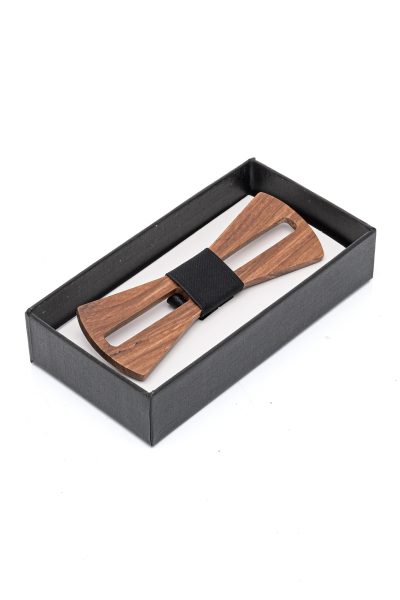 Ανδρικό Παπιγιόν Ξύλινο Με Ύφασμα