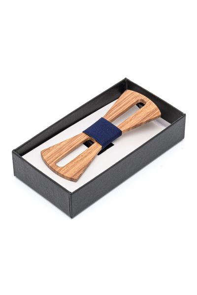 Ανδρικό Παπιγιόν Ξύλινο Με Ύφασμα