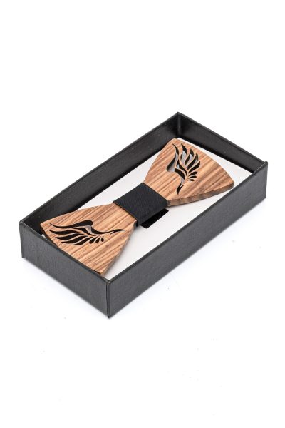 Ανδρικό Παπιγιόν Ξύλινο Με Ύφασμα