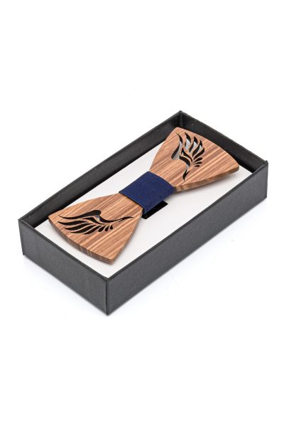 Ανδρικό Παπιγιόν Ξύλινο Με Ύφασμα