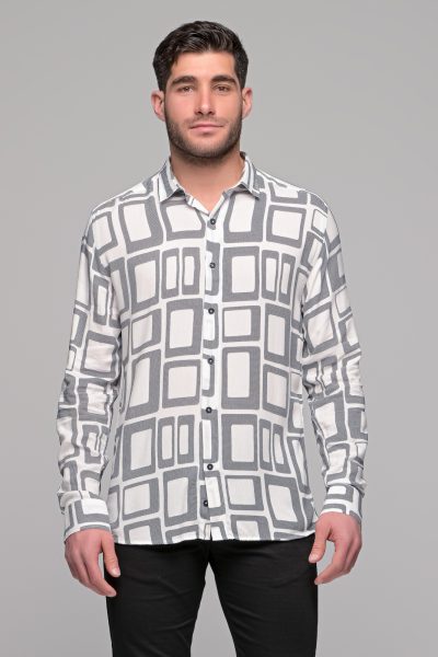 Ανδρικό Πουκαμισο Franklin Ben Tailor-Λευκο - Image 2