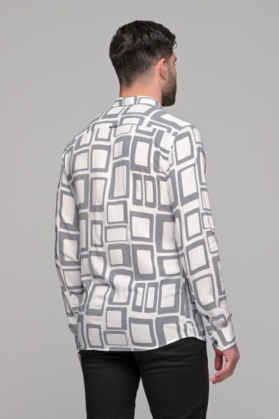 Ανδρικό Πουκαμισο Franklin Ben Tailor-Λευκο - Image 3