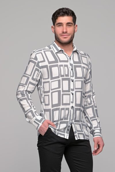 Ανδρικό Πουκαμισο Franklin Ben Tailor-Λευκο - Image 4