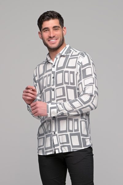 Ανδρικό Πουκαμισο Franklin Ben Tailor-Λευκο