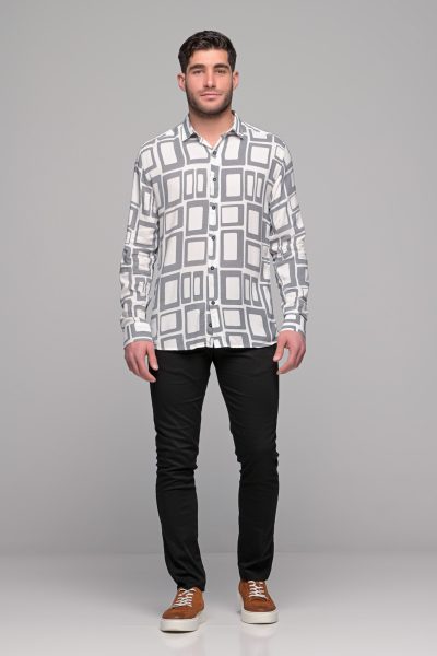 Ανδρικό Πουκαμισο Franklin Ben Tailor-Λευκο - Image 6