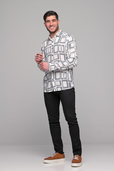 Ανδρικό Πουκαμισο Franklin Ben Tailor-Λευκο - Image 7