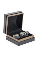 Ανδρικό Σετ Μανικετόκουμπα Και Κλιπ Γραβάτας