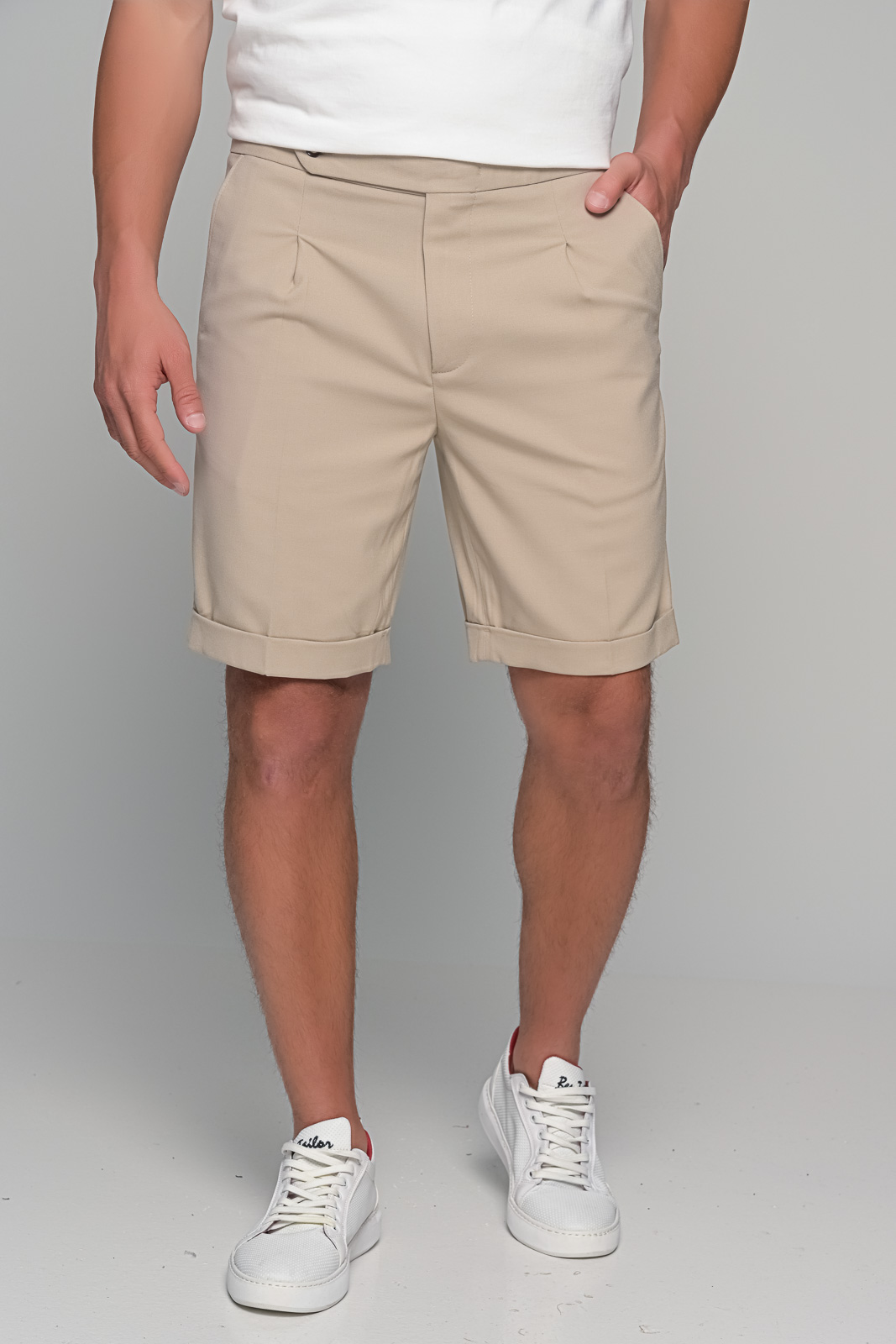 ΒΕΡΜΟΥΔΑ PRESTIGIO BEN TAILOR - ΜΠΕΖ - Ανδρικά