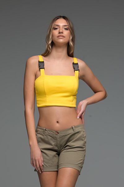 Κίτρινο Crop Top - Image 2