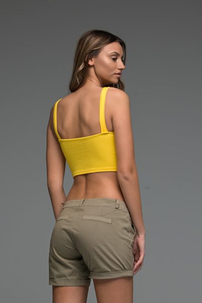 Κίτρινο Crop Top - Image 4