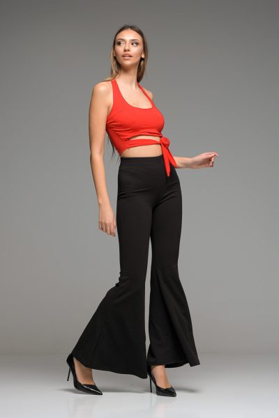 Κοκκινο Crop Top Με Δέσιμο - Image 2