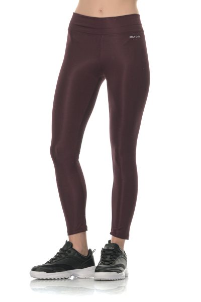 Κολάν Γυαλιστερό Insta Athlos Γυναικεία-Μελιτζανί - Image 2