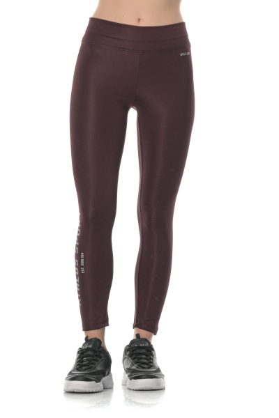 Κολάν Γυαλιστερό Insta Athlos Γυναικεία-Μελιτζανί - Image 4