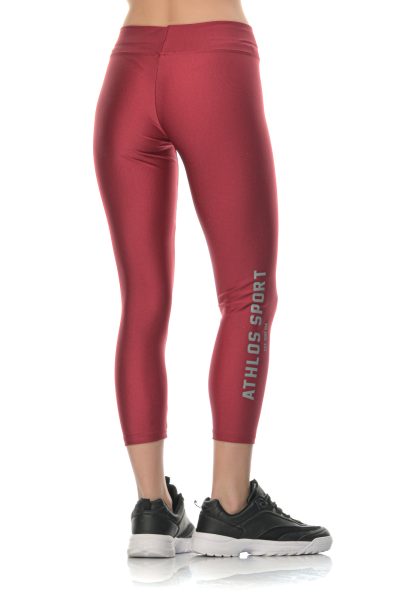 Κολάν Γυαλιστερό Insta Athlos Γυναικεία-Μπορντό - Image 2